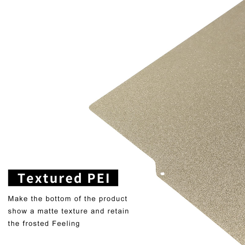 [Australia - AusPower] - IdeaFormer-3D Flexible【 Double Sided 】 PEI Spring Steel Print Bed(220 x 220mm) Removable Sheet Textured Build Surface with Magnetic Base for 3D Printer Hot Bed 220X220mm Textured PEI(Double Sided) 