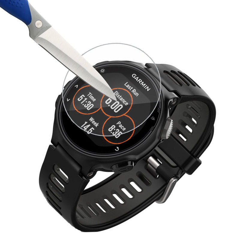 [Australia - AusPower] - Mr.Shield Designed For Garmin Forerunner 735 XT /  735XT Smart Watch Tempered Glass - Screen Protector - 0.3mm Ultra Thin 9H Hardness 2.5D Round Edge - 3-PACK 