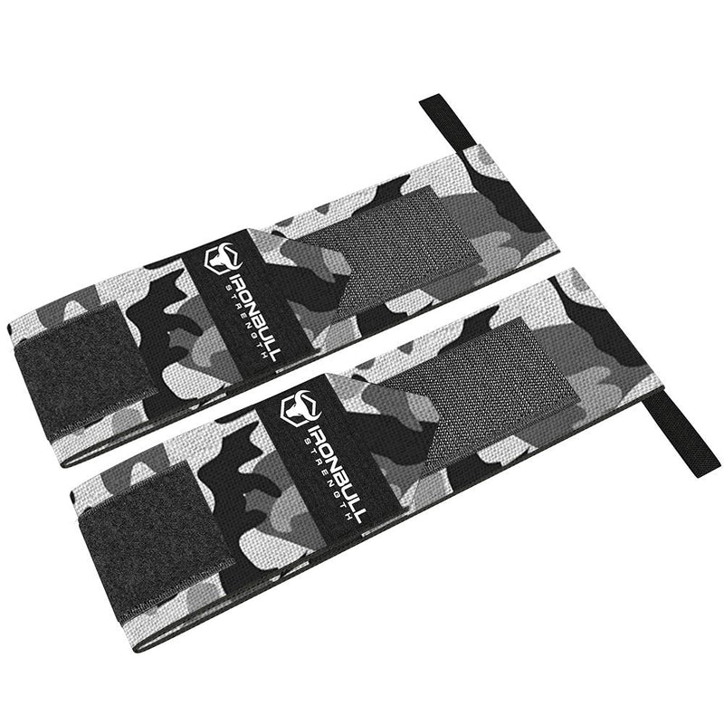 [Australia - AusPower] - Wrist Wraps (18" Premium Quality) for Powerlifting, Bodybuilding, Weight Lifting - Wrist Support Braces for Weight Strength Training Camo/White 