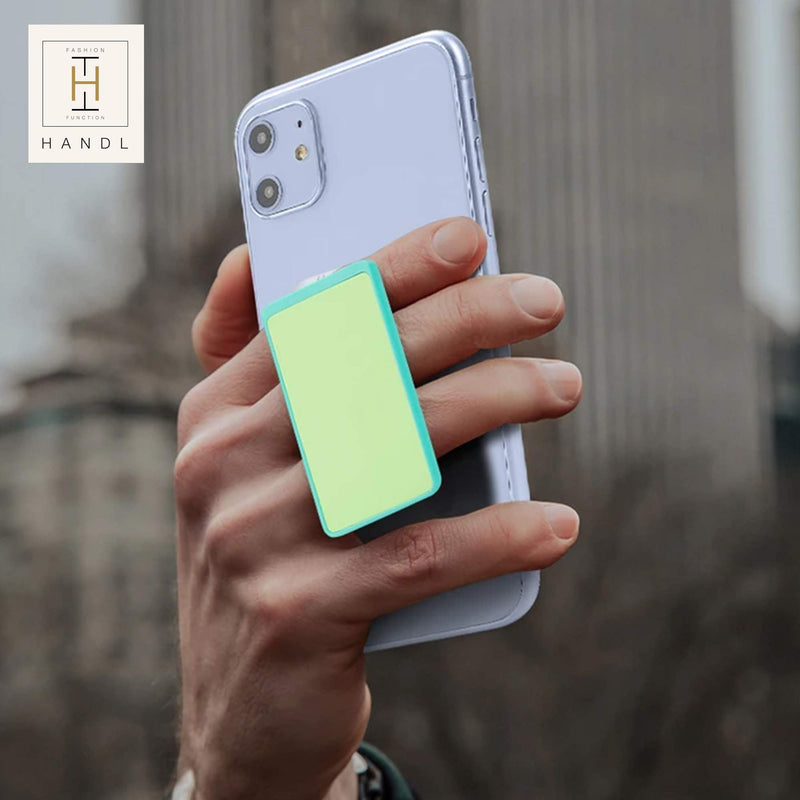 [Australia - AusPower] - HANDL New York HANDLstick Green and Lavender Glow in The Dark Grip and Stand for Smartphone 