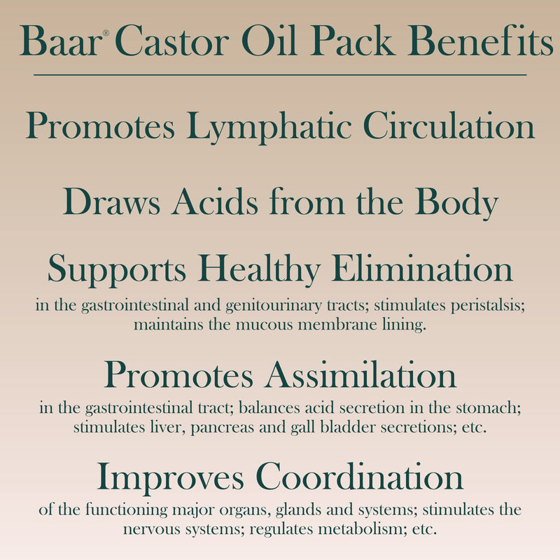 [Australia - AusPower] - Baar Products - Wool Flannel for Castor Oil packs 1 pkt [Health and Beauty] 