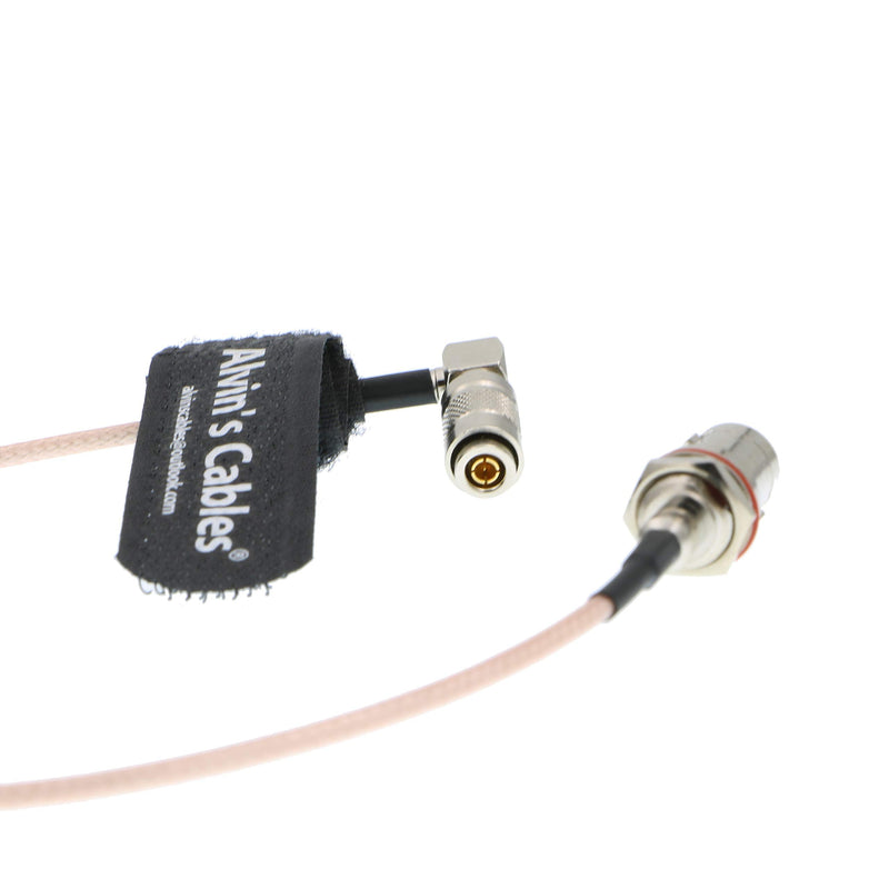 [Australia - AusPower] - Alvin's Cables BNC Female to DIN 1.0 2.3 Male Right Angle RG179 75Ohm Cable for Blackmagic 30CM 