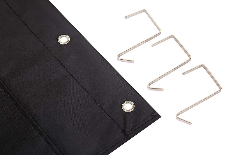 [Australia - AusPower] - Kruideey Premium Hanging Wall File Organizer,Cascading Wall Organizer Best Pocket Chart for Home Organization, School Pocket Chart, Office Bill Filing .Easy Wall Storage Pocket Chart Black (2 Pack) 10 Pocket - 2 Pack(Black) 