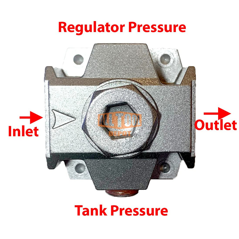 [Australia - AusPower] - All Tool Depot Universal Air Regulator Special Design for Check Tank and Regulator Pressure (Gauge Does Not Include) 