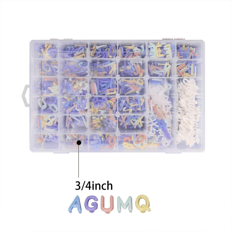 [Australia - AusPower] - Letter Board Letters,849 PRE-Cut Characters (3/4 Inch,In 5 Colors) With Sorting Tray Choice C 