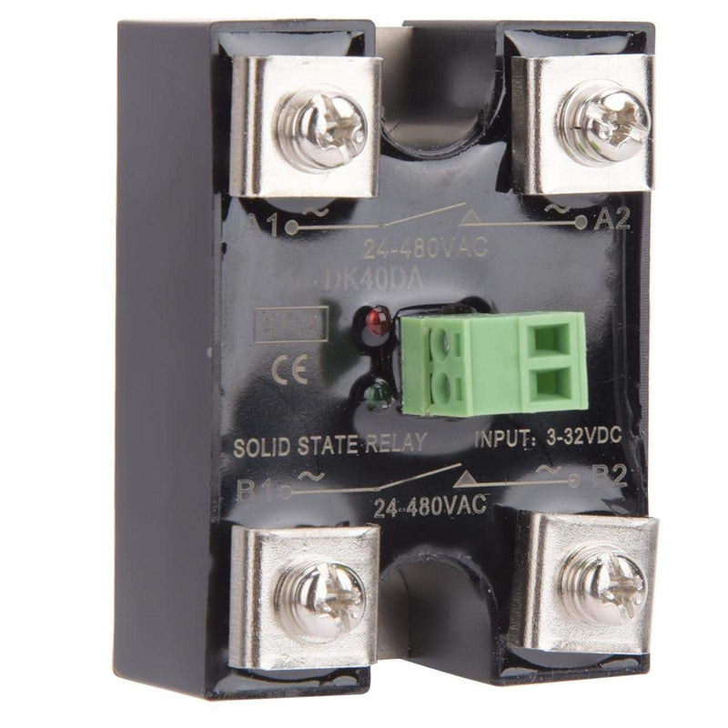 [Australia - AusPower] - BERM Solid State Relay, Single Channel DC Control & Dual Channel AC Control SSR Relay 24-480VAC (BERM-DK40DA) BERM-DK40DA 