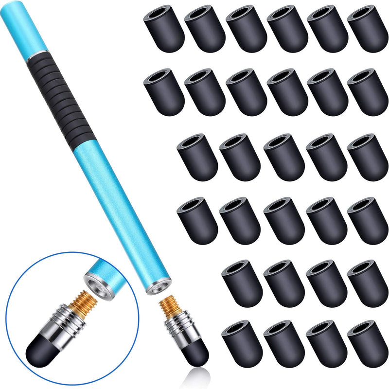 [Australia - AusPower] - Zonon 30 Pieces Replacement Stylus Tips Conductive Touch Screen Pens Tips Capacitive Silicone Rubber Stylus Tips for Touch Screen Pens, No Touch Door Opener Tools (0.19 Inch) 