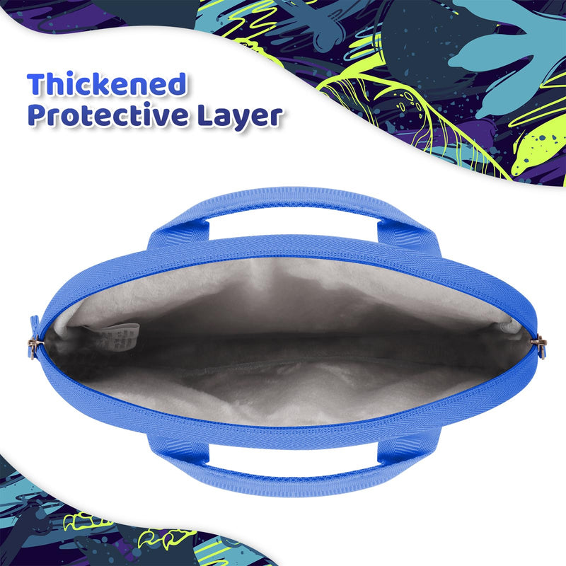 [Australia - AusPower] - Choco Mocha Tablet Bag for Kids（10inch & 12.5inch） 10inch（10.5 x 8.5 x 1.3） Dinosaur-Blue 10inch 
