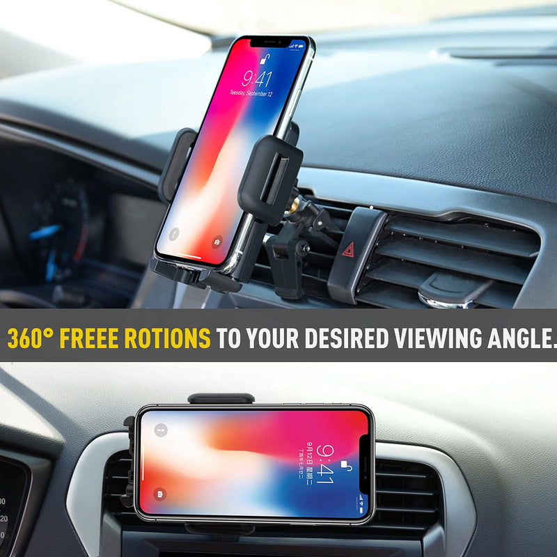 [Australia - AusPower] - Car Mount,OTEMIK Phone Holder Universal Air Vent Phone Mount,Adjustable 360 Degree Rotation Cellphone Mount One-Button-Release for iPhone XS/XRX/8/7P, Galaxy S6/7 Note 8,HTC LG Huawei,Other Smartphone 