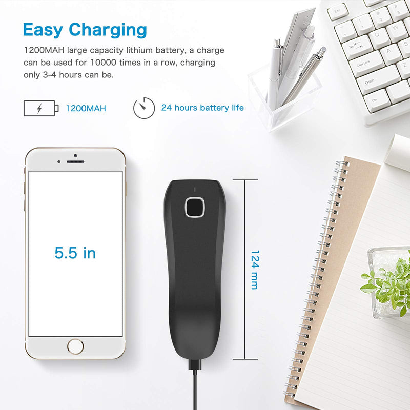 [Australia - AusPower] - NETUM Bluetooth Mini 1D Barcode Scanner, 3-in-1 Portable Automatic USB Wireless CCD Bar Code Scanning Support Screen Scan, for Tablet iPhone IPad Android Windows Mac Pos - C740 