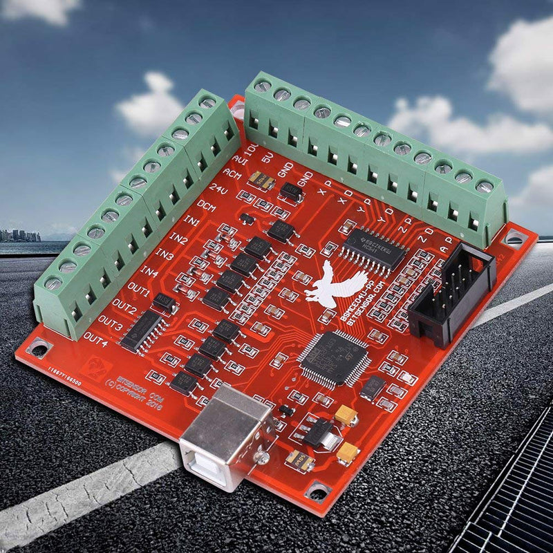 [Australia - AusPower] - Keenso USB MACH3 Motion Control Card Flying Card 4 Axis Motion Controller Card Breakout Board for CNC Engraving 