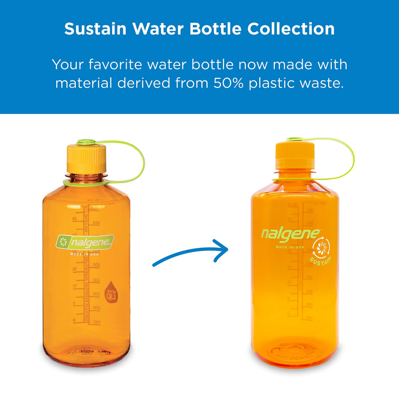 [Australia - AusPower] - Nalgene Tritan Narrow Mouth BPA-Free Water Bottle, 32 oz Clear 
