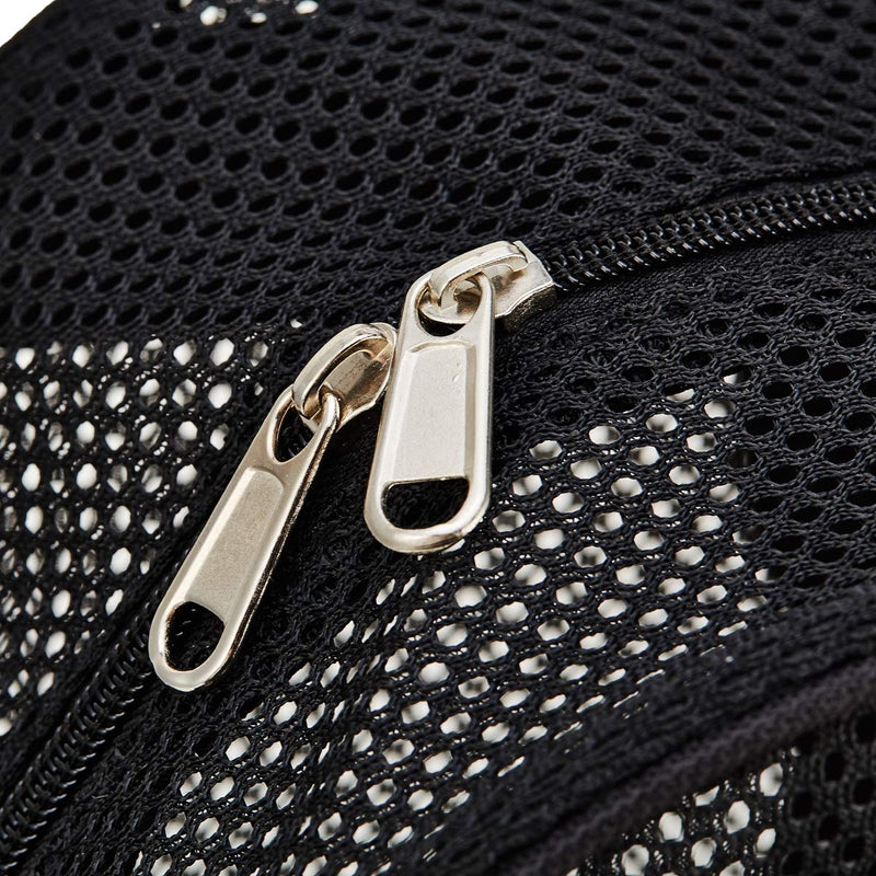 [Australia - AusPower] - Heavy Duty Semi-Transparent Mesh Backpack，See Through College Student Backpack Black 