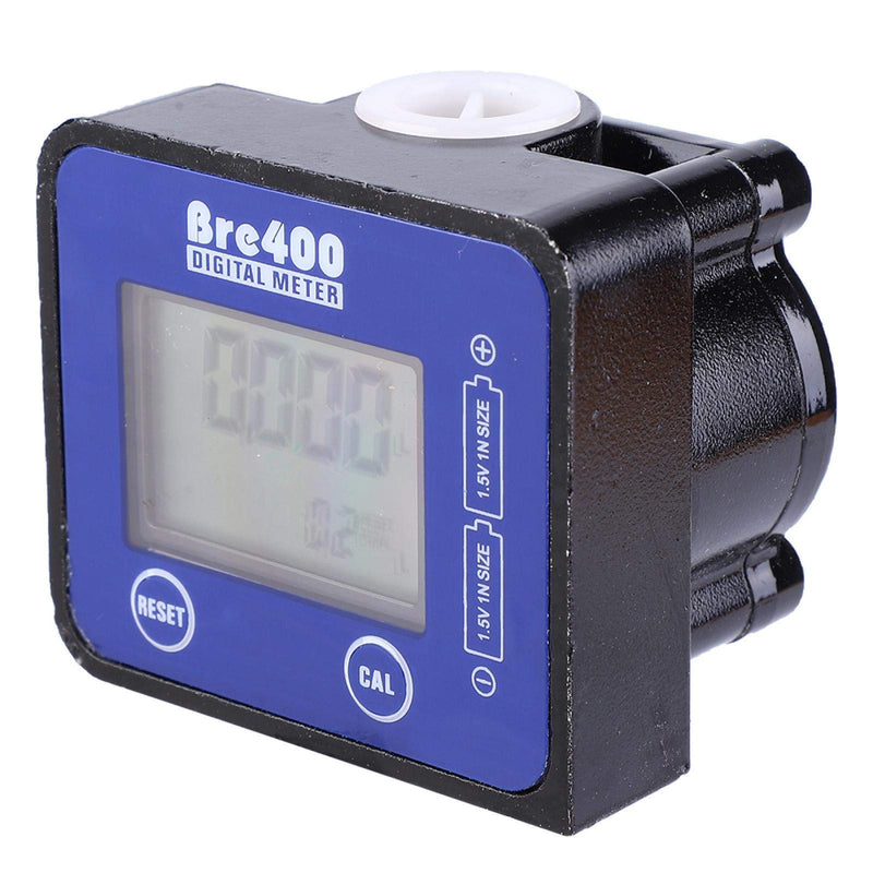 [Australia - AusPower] - 1/2″ Flow Meter Impact Resistance LCD Display Flow Meter Fuel Flow Meter Humidity Resistance for Pharmaceutical for Petroleum for Transportation 