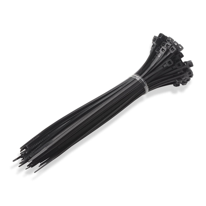 [Australia - AusPower] - Cable Matters 200-Pack Indoor and Outdoor 6, 8,12-Inch Self-Locking Nylon Zip Ties Assorted Sizes (Tie Wraps, Cable Ties, Zipties) in Black and White 