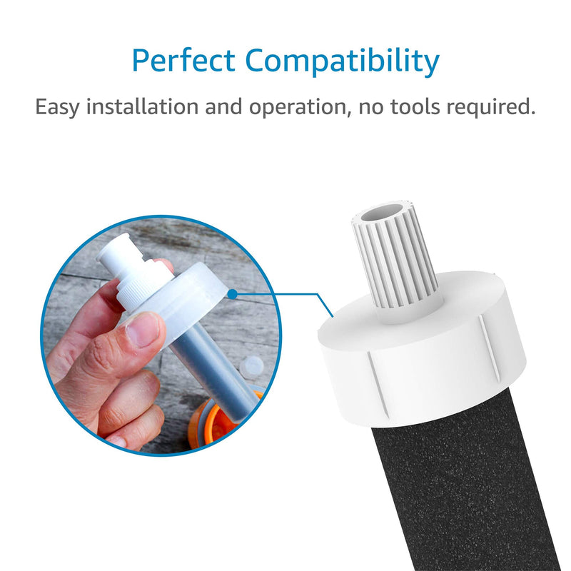 [Australia - AusPower] - AQUACREST Water Bottle Filter, Replacement for Brita BB06, Brita Hard Sided, Sport and Stainless Steel Bottle Filter, 4 Count 