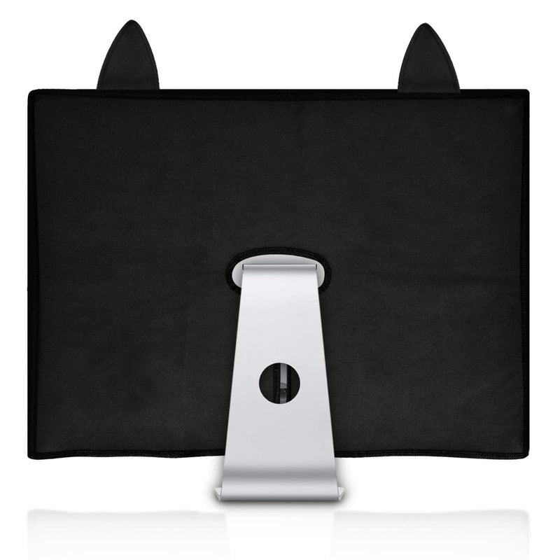 [Australia - AusPower] - kwmobile Computer Monitor Cover Compatible with Apple iMac 27" / iMac Pro 27" - Meow Meow White/Black Meow Meow 02-01 