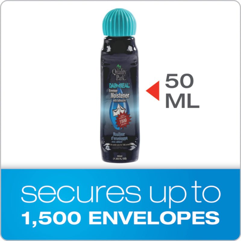 [Australia - AusPower] - Quality Park Dab-N-Seal Envelope Moistener with Adhesive, 50ML Bottle, 4 Pack (46071) 