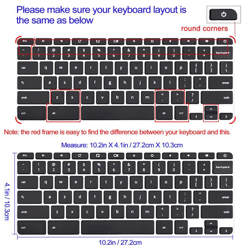 [Australia - AusPower] - SANFORIN Silicon Keyboard Cover Skin for HP Chromebook 11 x360 11.6", Chromebook 11 G2/G3/G4/G5/G6 EE/G7 EE 11.6’’, HP Chromebook 14-ca 14-ak 14-X Series,HP Chromebook 14 G2 G3 G4,Red Flower Red Flower 