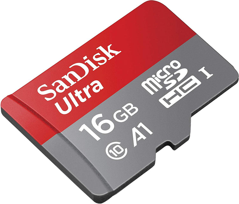 [Australia - AusPower] - SanDisk 16GB Ultra Micro SD Memory Card Class 10 Works with Canon Ivy CLIQ+, Ivy CLIQ, Instant Film Camera (SDSQUAR-016G-GN6MN) Bundle with (1) Everything But Stromboli SD & MicroSD Card Reader 