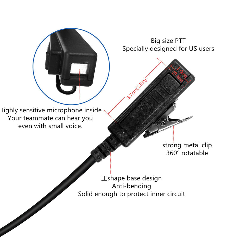 [Australia - AusPower] - JUYODE SL300 Earpiece with Acoustic Tube Surveillance Earpiece Walkie Talkie Headset Compatible with Motorola SL300 SL7550 7580 7590 SL4000 SL3500e SL1K SL1M 
