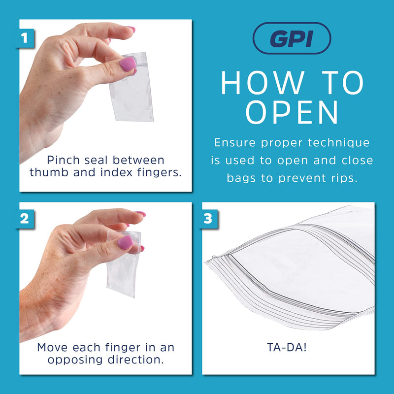 [Australia - AusPower] - ASSORTED CLEAR PLASTIC ZIP BAGS - GPI 400 Pack - 2 mil, 4 Sizes, 2x3, 3x3, 3x5, 4x6, Strong & Durable Poly Baggies, Resealable Zip Top Lock For Jewelry, Storage, Packaging & Shipping. 2x3 - 3x3 - 3x5 - 4x6 