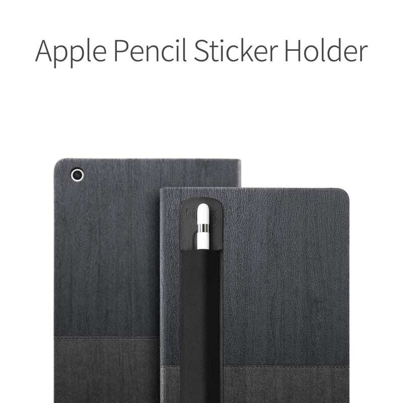 [Australia - AusPower] - Hikig Styluses Holder Sticker, Apple Pencil 1 & 2 Holder Sticker - Peel N Stick Elastic Stylus Pocket - Black 