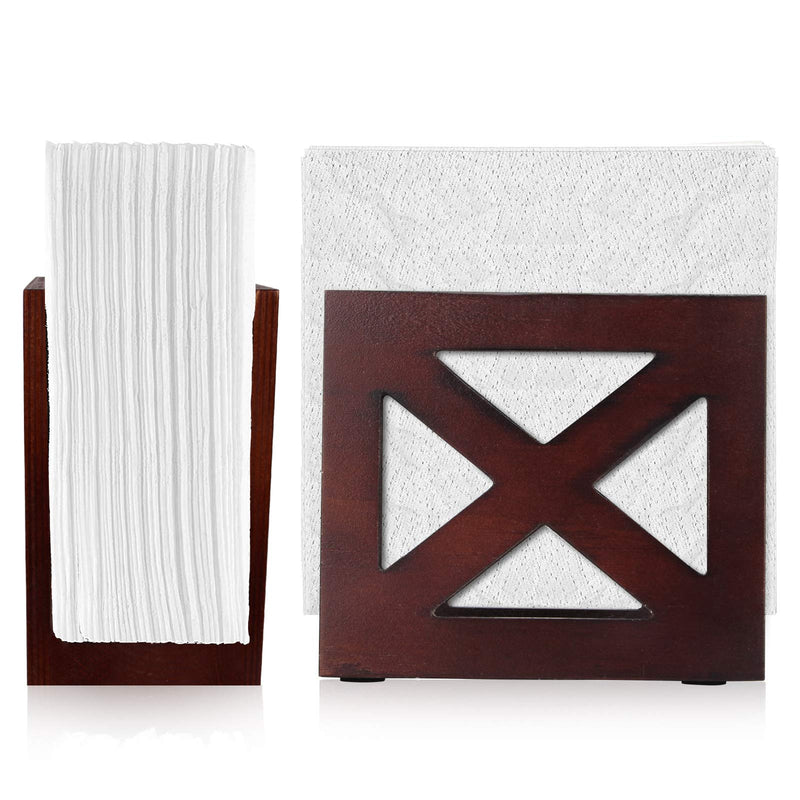 [Australia - AusPower] - Farmhouse Napkin Holder Rustic Wooden Napkin Holder Fancy Kitchen Napkin Holder Wood Dinner Table Napkin Holder Party Thanksgiving Napkin Holder X style 