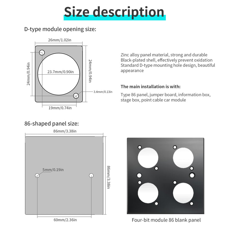 [Australia - AusPower] - QIANRENON HDMI D Panel Mount Connector Socket HDMI Female to Female Coupler Adapter Converter 