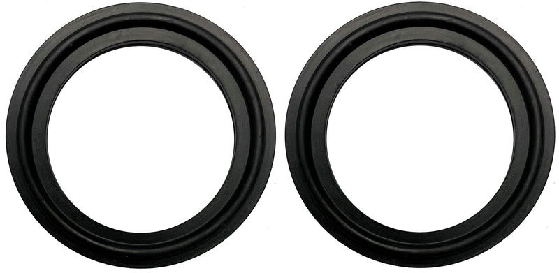 [Australia - AusPower] - DR.COMPONENT 1.5" Sanitary Standard Tri-Clamp Gaskets (Pack of 25),Black Buna-N (NBR) 1-1/2"-BUNA-NBR/25PCS 