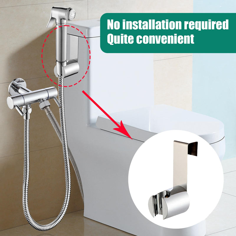 [Australia - AusPower] - Bidet Sprayer Holder Toilet Bathroom Attachment Hanging Bracket for Handheld Shower Wand, Diaper Sprayer,Stainless Steel Holder for Hand Shower Toilet Bidet Sprayer 