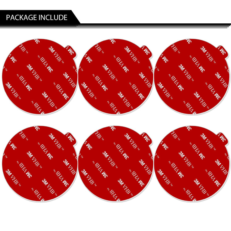 [Australia - AusPower] - Very High Bond Sticky Adhesive, AZXYI 6 Pack Dashboard Pad Mounting Disk Adhesive Replacement Kit, Double-Sided Stickers for Suction Cup Dashboard Phone Holder & Windshield Car Mount 