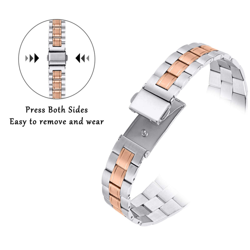 [Australia - AusPower] - OULUCCI Slim Replacement Band Compatible for Apple Watch 38mm 40mm, Stainless Steel Metal Wristband Women Men for iWatch SE Series 6/5/4/3/2/1 Fashion-02 38MM 40MM 41MM 