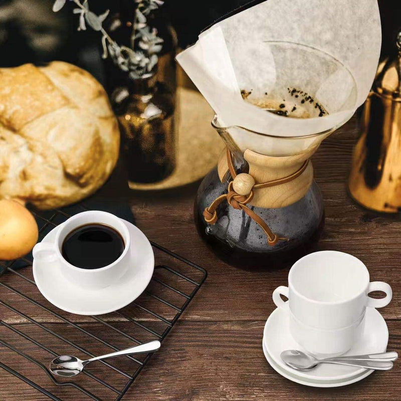 [Australia - AusPower] - Demitasse Espresso Spoons, Mini Coffee Spoon, 4.7 Inches Stainless Steel Small Spoons for Dessert, Set of 6 Silver 