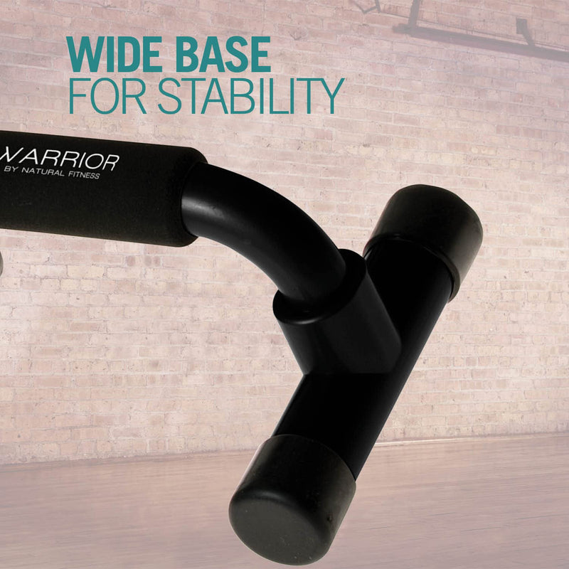 [Australia - AusPower] - Warrior Pushup Bars - Upper Body Core and Chest Strength Fitness Training Stands - Angled with Comfort Grips and Stable Base for Home, Gym or Travel 