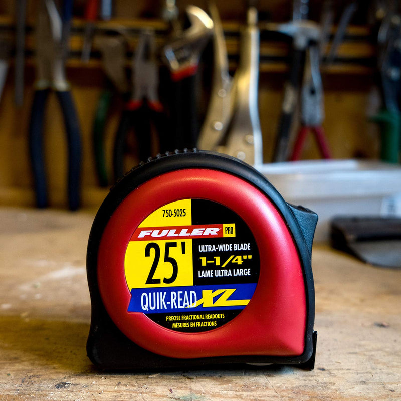 [Australia - AusPower] - Fuller Tool 750-5025 25 Feet Heavy Duty XL Tape Measure, Retractable Measuring Metric Tape 
