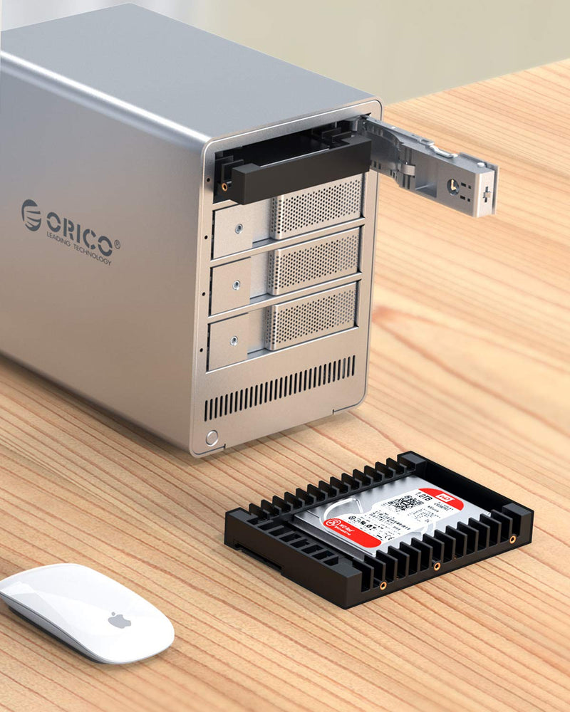 [Australia - AusPower] - ORICO 2.5 SSD SATA to 3.5 Hard Drive Adapter Internal Drive Bay Converter Mounting Bracket Caddy Tray for 7 / 9.5 / 12.5mm 2.5 inch HDD / SSD with SATA III Interface(1125SS) 