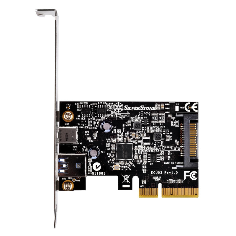 [Australia - AusPower] - SilverStone Technology USB 3.1 External Type A & Type C Pci-E Card ECU03 Components Other 