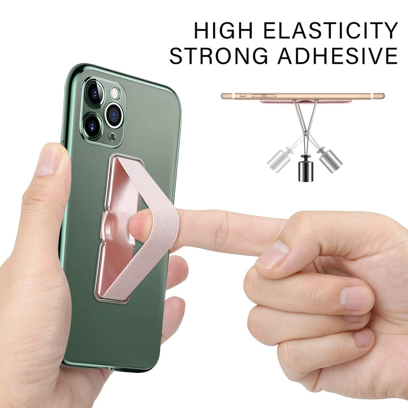 [Australia - AusPower] - Cell Phone Holder for Hand, CISID Phone Finger Holder Loop Strap Grip with Stand for Phone Compatible with iPhone Samsung and Most Smartphones(Black Black Black Black 4PCS) Black,Black,Black,Black 