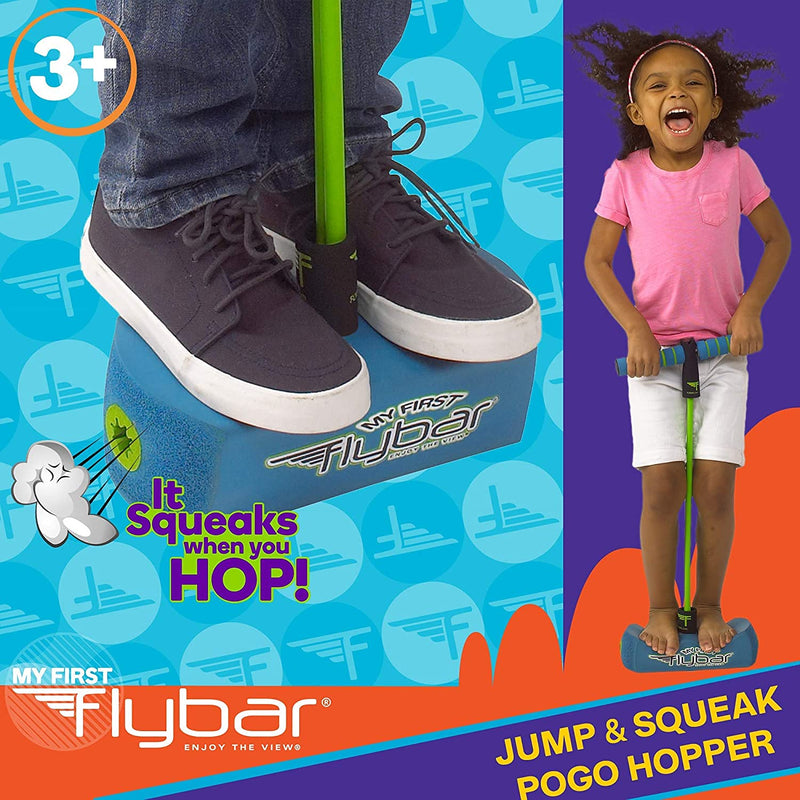 [Australia - AusPower] - Flybar My First Foam Pogo Jumper for Kids Fun and Safe Pogo Stick for Toddlers, Durable Foam and Bungee Jumper for Ages 3 and up, Supports up to 250lbs 
