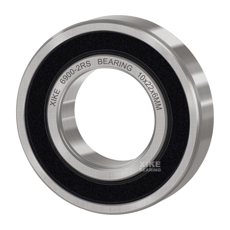 [Australia - AusPower] - XIKE 10 Pcs 6900-2RS Bearings 10x22x6mm, Double Rubber Seals and Pre-Lubricated, Deep Groove Ball Bearing. 6900-2RS 10x22x6mm 