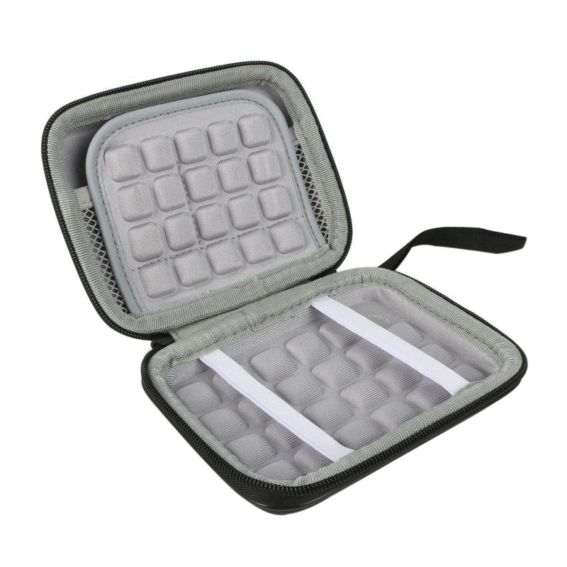 [Australia - AusPower] - Co2Crea Hard EVA Shockproof Carrying Case Pouch Bag for Western Digital, Ultra Slim Essential Elements, Canvio, Samsung M3 Slimline, Passport - Black 