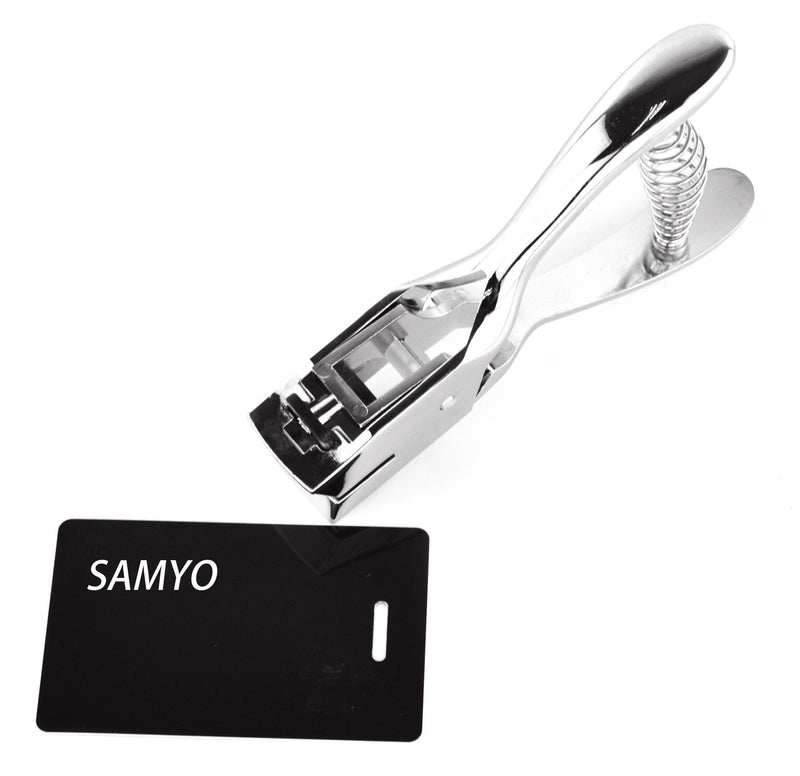 [Australia - AusPower] - Samyo Hand Held ID Card Slot Hole Punch Metal Puncher Plier Punching Tool for ID Card Badge PVC Photo Tag Classic 