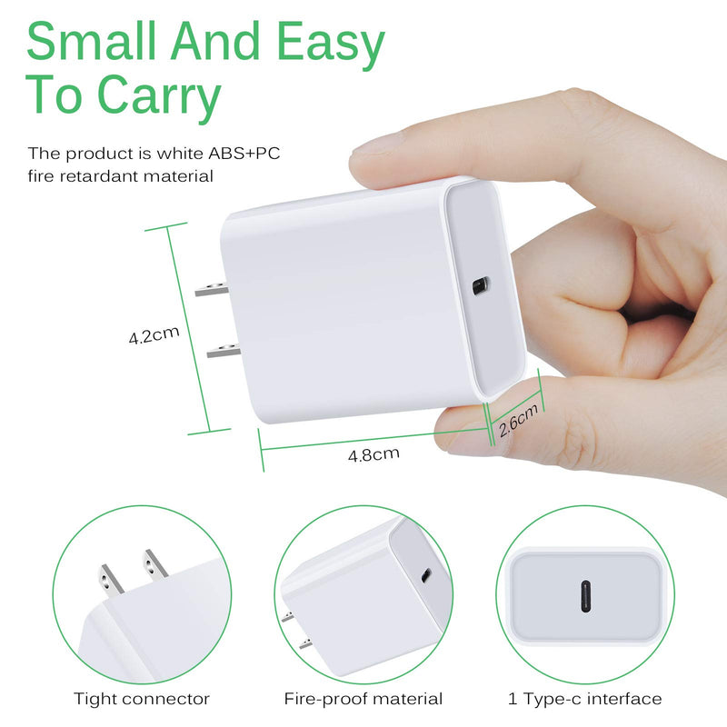 [Australia - AusPower] - USB C Wall Charger, 18W PD 3.0 Fast Charger Plug Box Power Adapter Type C Charging Block Brick Cube for iPhone 13/SE/12 Mini/11 12 Pro/12 Pro Max/XS/XR/X/8/8 Plus,Pad Pro,Samsung Galaxy S21 S20 Ultra 