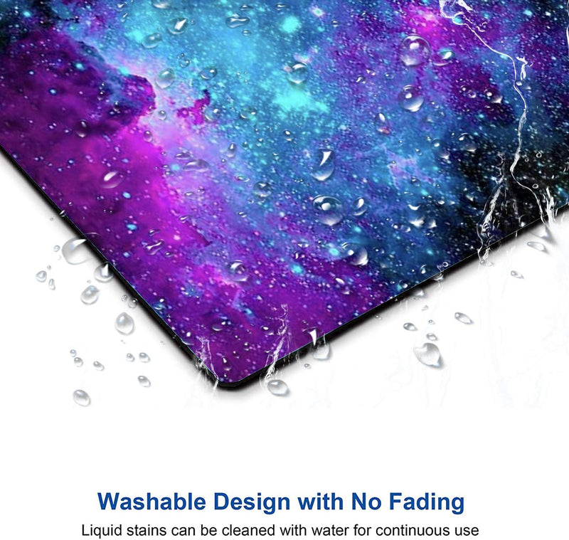 [Australia - AusPower] - Gaming Mouse Pad,Blue Purple Galaxy Nebula Universe Space Mouse Pad Non-Slip Rubber Base Mouse Pads for Computers Laptop Office, 9.5"x7.9"x0.12" Inch(240mm x 200mm x 3mm) 