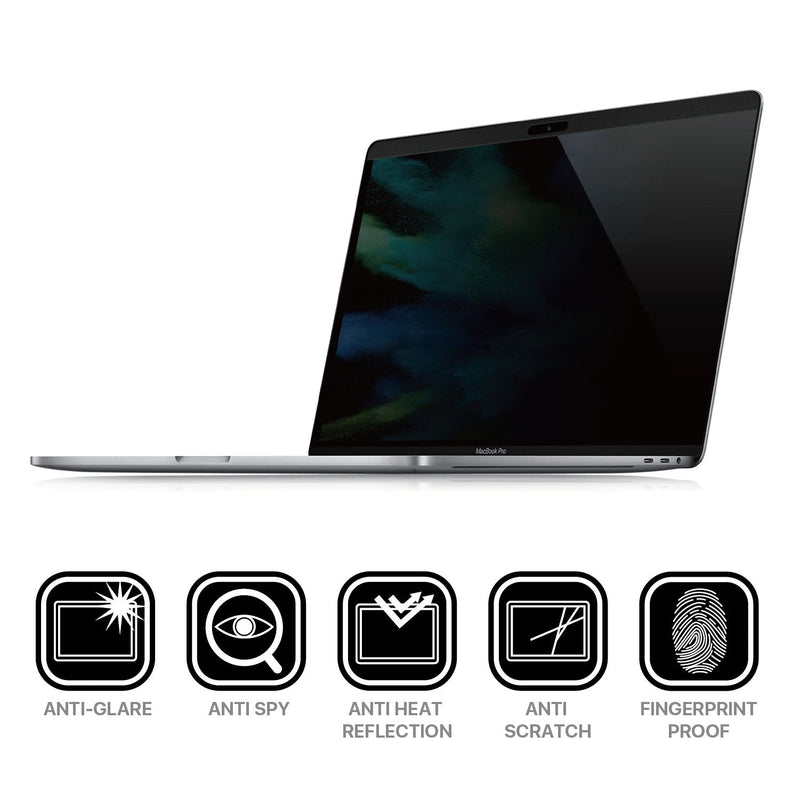 [Australia - AusPower] - TNP Privacy Screen Filter Protector Film for MacBook Pro Retina 13"(2016-2020), MacBook Air (2018-2020) Security Magnetic Instant Snap On Off Anti Glare Scratch Blue Light Laptop Attachment Cover MacBook Pro 13" (Version of 2016/2017/2018) 