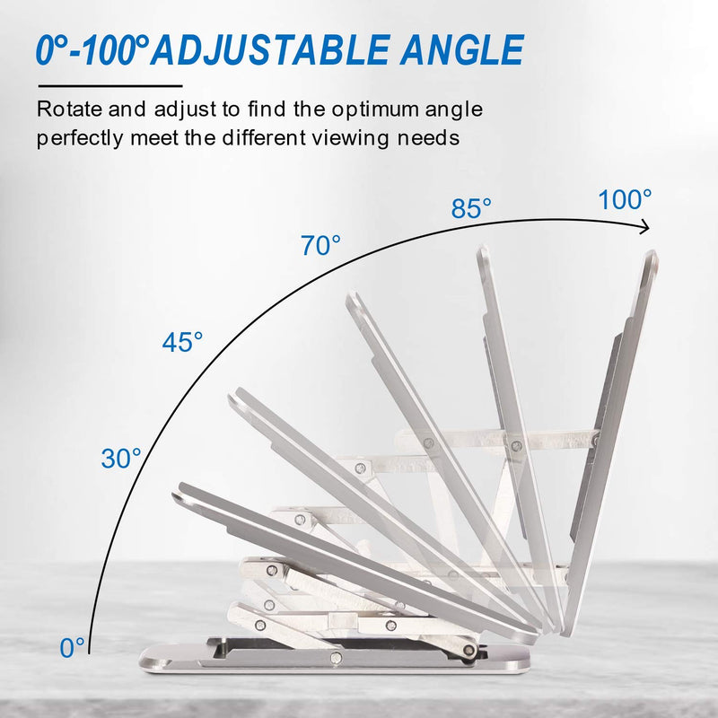 [Australia - AusPower] - Phone Kickstand ,Multi-Angle Aluminum Kickstand(Adjustable Angle)(Vertical and Horizontal Stand) Compatible with Any Phone Black 