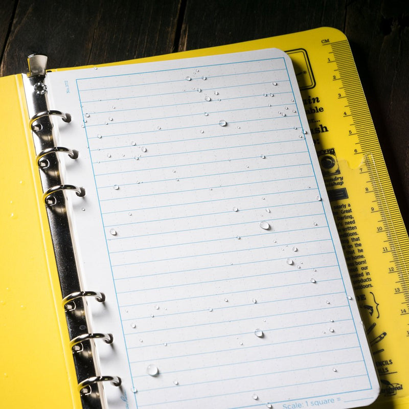 [Australia - AusPower] - Rite In The Rain Weatherproof Loose Leaf Paper, 4 5/8" x 7", 32# White, Universal Pattern, 100 Sheet Pack (No. 372) 