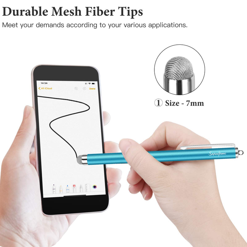 [Australia - AusPower] - StylusHome Stylus Pens for Touch Screens (6 Pcs), Sensitivity Capacitive Stylus Fiber Tips Touch Screen Pen with 6 Extra Replaceable Tips for for iPad iPhone Tablets All Universal Touch Devices 