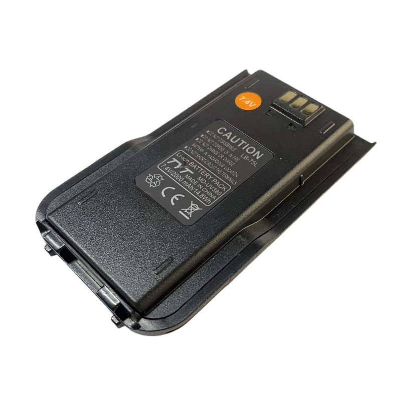 [Australia - AusPower] - TYT Original 7.4V 2000mAh Li-ion Battery Pack, Compatible with MD-380 UV380 Digital Two Way Radio (LB-75L) 